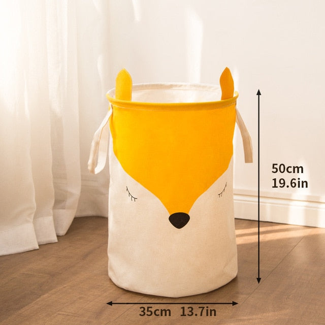 New Durable Kids Toy Storage Basket couples arctic fox Washing