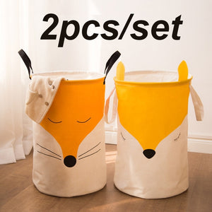 New Durable Kids Toy Storage Basket couples arctic fox Washing