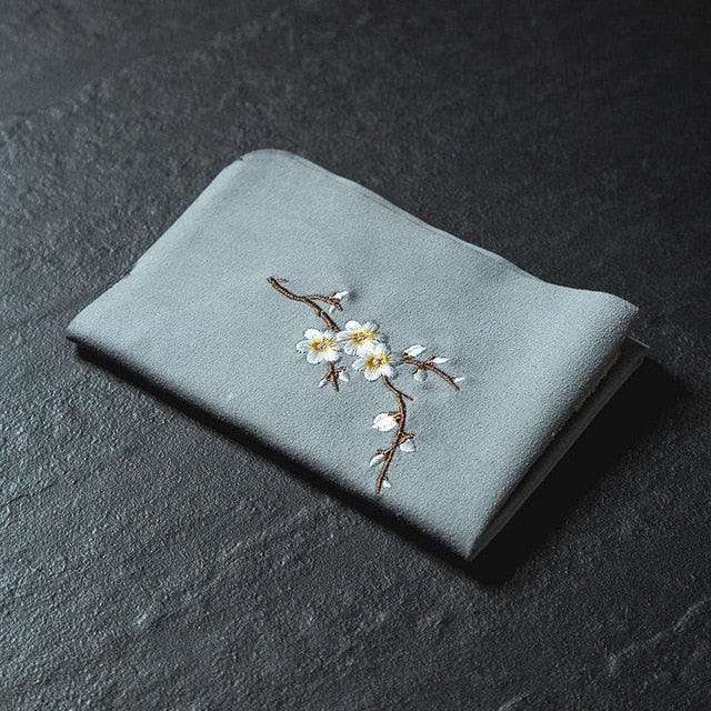 Vintage Embroidered Tea Napkins Cloth