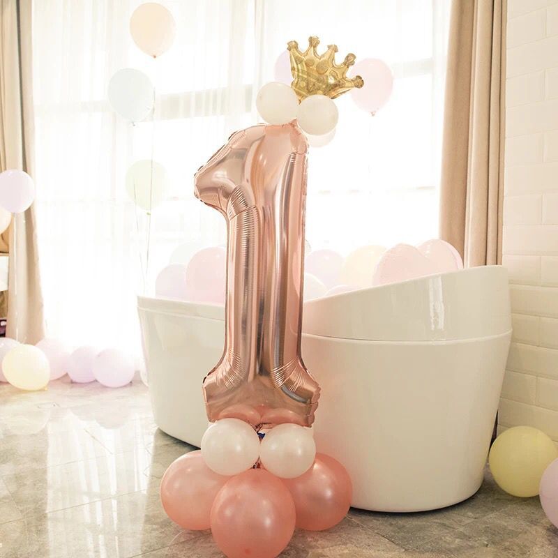 Rose Gold Party Balloons 14 PCS
