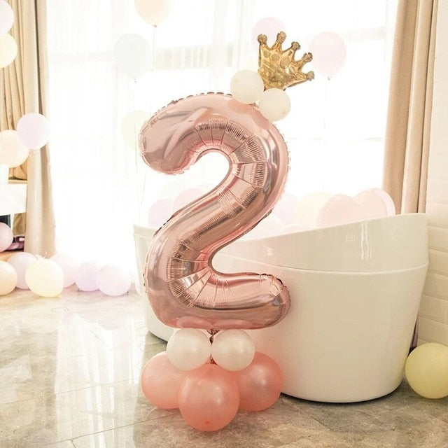Rose Gold Party Balloons 14 PCS