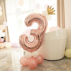 Rose Gold Party Balloons 14 PCS