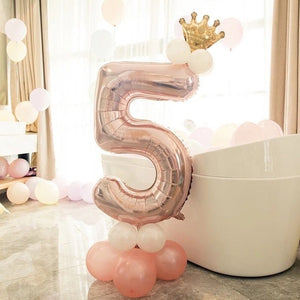 Rose Gold Party Balloons 14 PCS