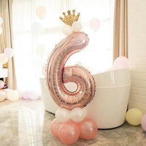 Rose Gold Party Balloons 14 PCS