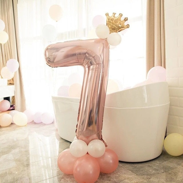 Rose Gold Party Balloons 14 PCS