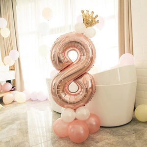 Rose Gold Party Balloons 14 PCS