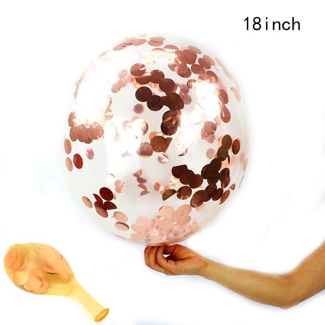 Rose Gold Party Balloons 14 PCS
