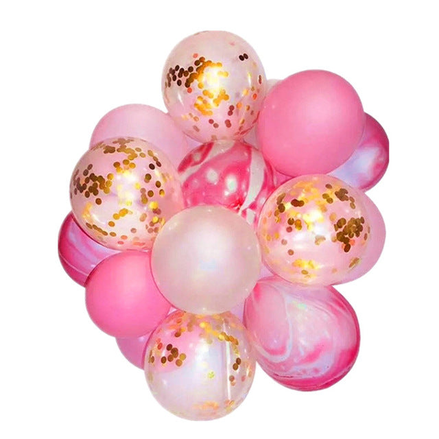 Rose Gold Party Balloons 14 PCS