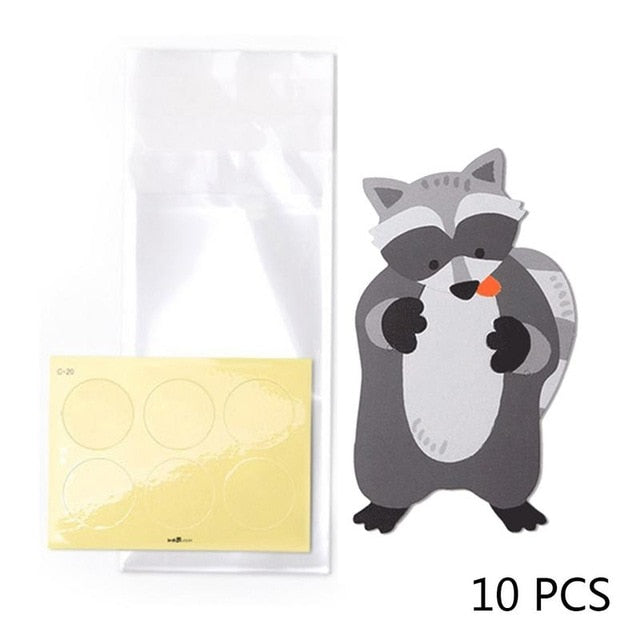 10pcs/lot Cute Animal Bear Rabbit Koala Candy Bags