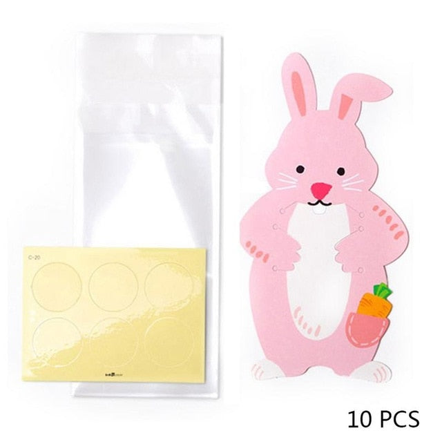 10pcs/lot Cute Animal Bear Rabbit Koala Candy Bags