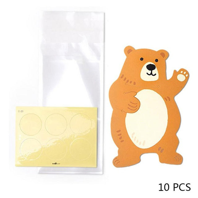 10pcs/lot Cute Animal Bear Rabbit Koala Candy Bags
